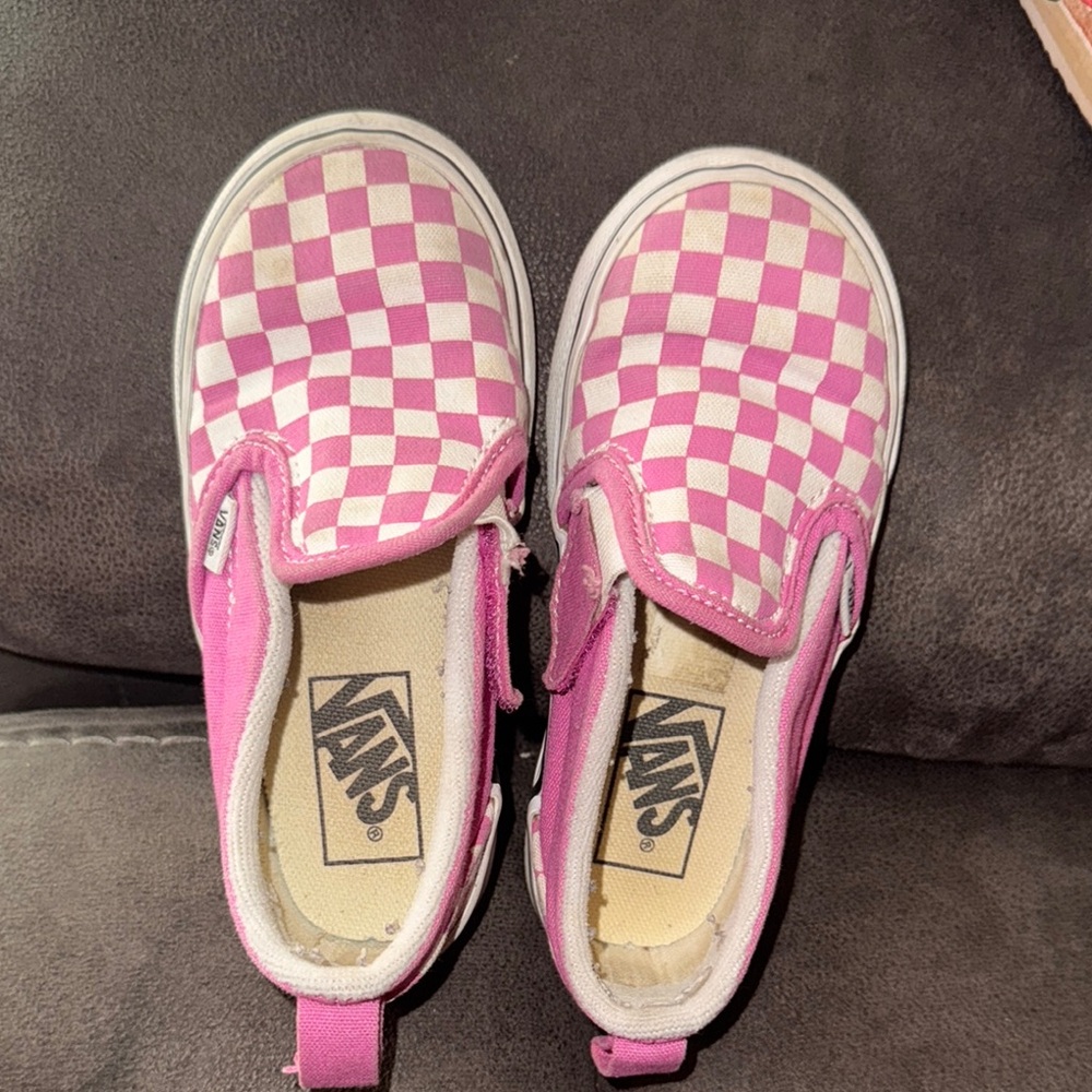 Toddler Classic Slip On V Checkerboard Shoe